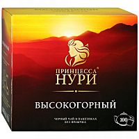 Чай в пакетиках Принцесса Нури 100 пак. х 2 гр. Высокогорный с/я (0201)(18)
