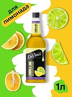 Сироп для кофе и коктейлей Davinci Gourmet Fruit Innovations Лимон и лайм 1 л