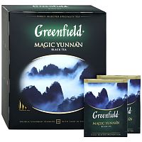 Чай в пакетиках Greenfield Magic Yunnan (Меджик Юньнань) чёрный 100х2 г арт.0583-09