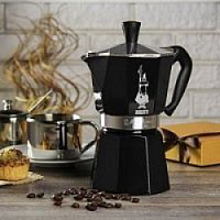 Гейзерная кофеварка Bialetti Moka Express Черная 3 порции СЛ