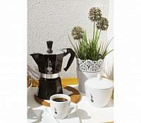 Гейзерная кофеварка Bialetti Moka Express Черная 3 порции СЛ