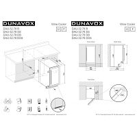 Винный шкаф Dunavox DX-51.150DBK/DP
