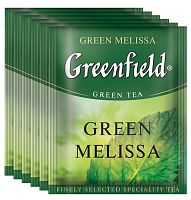 Чай в пакетиках Greenfield Green Melissa (Грин Мелисса) зелёный с добавками 100х1.5 г. арт.0879-09