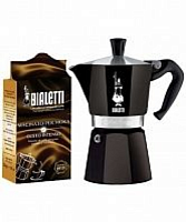 Гейзерная кофеварка Bialetti Moka Express Черная 3 порции СЛ