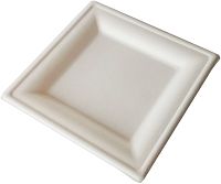 Тарелка квадратная Viatto SPS-8, сахарный тростник, 20х20 см, 50 шт.