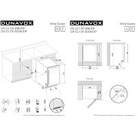 Винный шкаф DUNAVOX DX-53.130DBK/DP