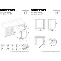 Винный шкаф DUNAVOX DX-53.130SDSK/DP